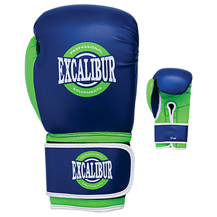 Перчатки боксерские Excalibur 8027-03 Typhon 10 oz синий-зеленый-белый - купить в Киеве и Украине