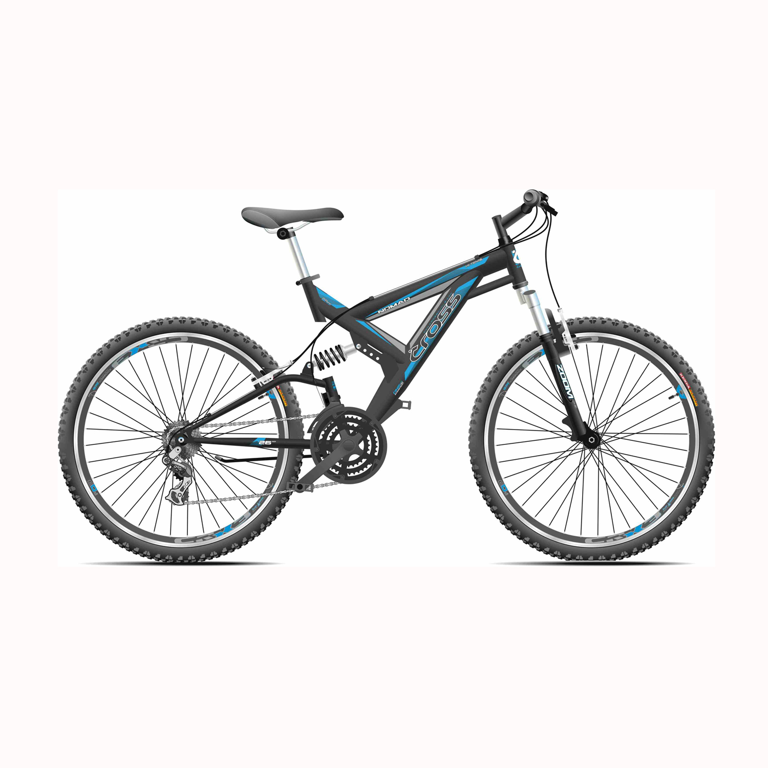 Велосипед 26" CROSS Nomad 21 spd рама 18" 2015 черный - купить в Киеве и Украине
