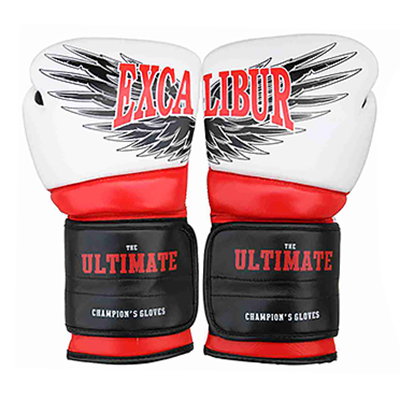 Перчатки боксерские Excalibur 8031-02 Ultimate 12 oz белый-красный-черный - купить в Киеве и Украине