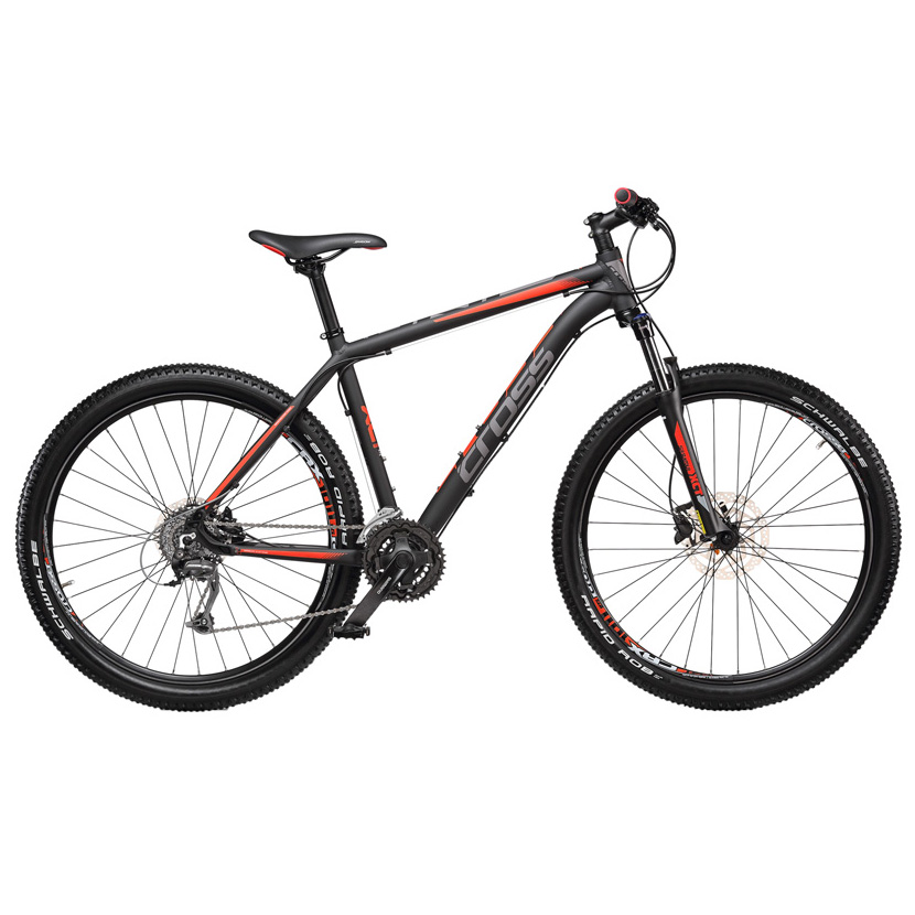 Велосипед 27,5" CROSS GRIP 8 рама 17" 2018 черный-красный - купить в Киеве и Украине