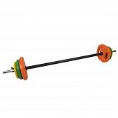 Набор гриф с цветными резиновыми дисками Fitex MD3006, 20 кг - Киев, Украина Набор гриф с цветными резиновыми дисками Fitex MD3006, 20 кг - купить в Киеве и Украине
