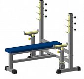 Скамья для жима горизонтальная (со страховочными ловушками) InterAtletikGym BT304.1 - купить в Киеве и Украине