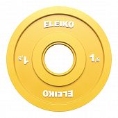 Олимпийский диск Eleiko для соревнований по тяжелой атлетике 1,5 кг цветной 121-0015F