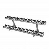 Двухуровневая стойка под гантели Eleiko Pro, серебристая 3002380-01 - купить в Киеве и Украине