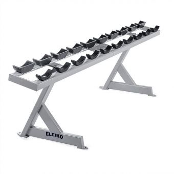 Однорівнева стійка під гантелі Eleiko Pro, срібляста