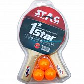 Набор ракеток и 3 шарика Stag One Star Play Set Two Bats - Киев, Украина Набор ракеток и 3 шарика Stag One Star Play Set Two Bats - купить в Киеве и Украине