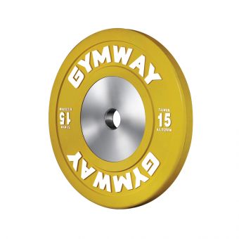 Диск бамперный соревновательный GymWay, 15 кг WPR-15K