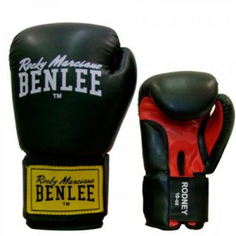 Боксёрские перчатки BENLEE Rodney 12 ун. 194007-1503 Черный-Красный