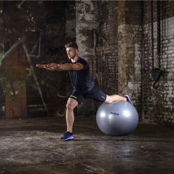 Мяч гимнастический Reebok RAB-11017GR 75 см серый