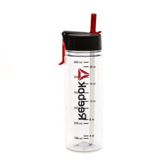 Пляшка для води Reebok RABT-P65CLWORD Clear 0,65л
