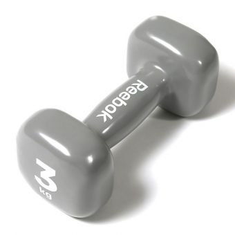 Гантель Reebok RAWT-11151 - 1 кг, серая