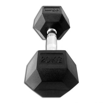 Гантель гексагональная обрезиненная Explode 20 кг PD-108-20
