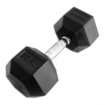 Гантель гексагональная обрезиненная Explode 20 кг PD-108-20