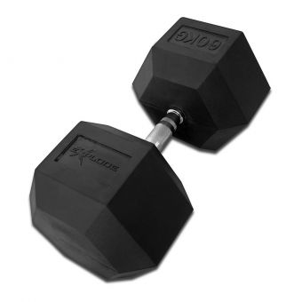 Гантель гексагональна обгумована Explode 60 кг PD-108-60