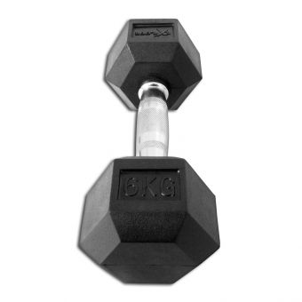 Гантель гексагональна обгумована Explode 6 кг PD-108-06